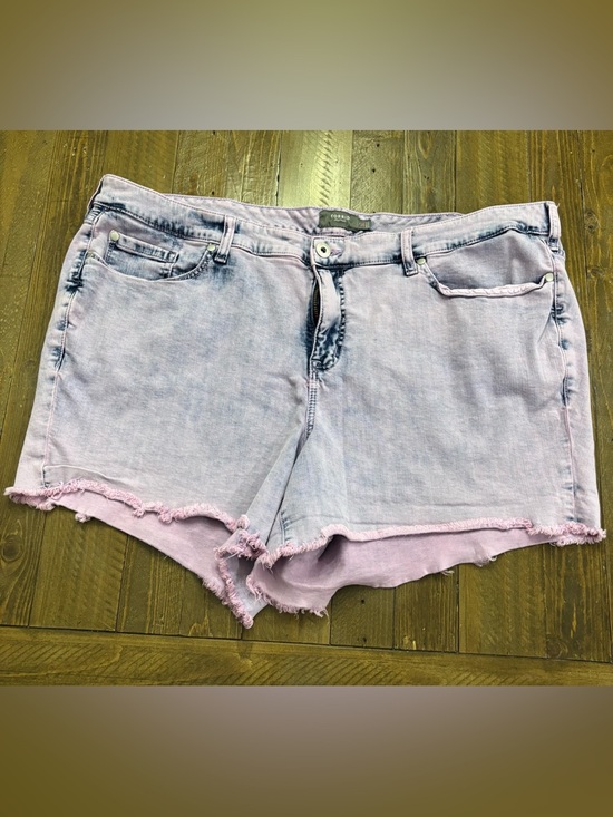 torrid Pants - Torrid Pink Mineral Wash Denim Shorts Size 24
